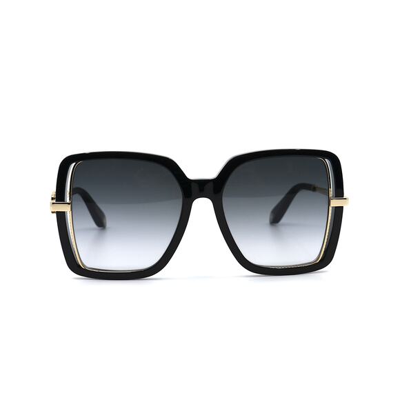 ROBERTO CAVALLI SRC007 BLACK GOLD GREY GRADIENT AUTHENTIC SUNGLASSES - Picture 3 of 12